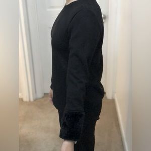 Catharine Malandrino fuzzy cuff top